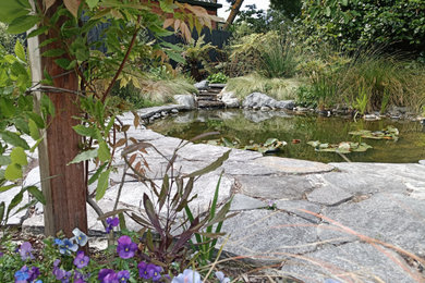 Pond and waterfall