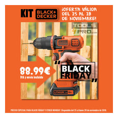 Black Friday 2016: Promoción kit taladro Black&Decker en Tools4pro.