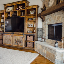 Built ins And Fireplace