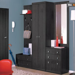 Alice Hall Unit | Oak Ferrara - Closet Organizers