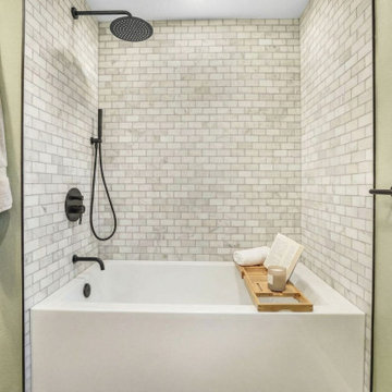 Irvine Master Bathroom Remodel Featuring Timeless Tub-Shower Combo