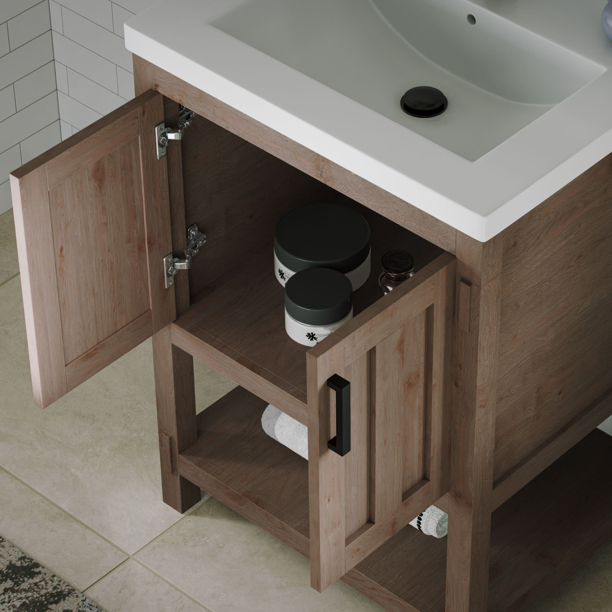 Harvey Bathroom Vanity, 24" - Transitional - Bathroom Vanities And Sink ...