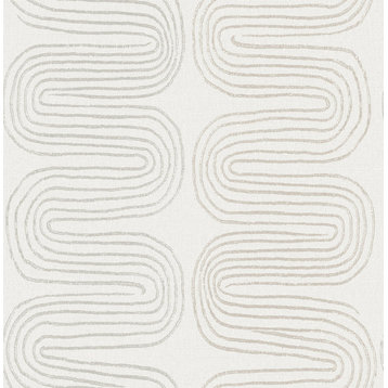 Zephyr Grey Abstract Stripe Wallpaper Bolt