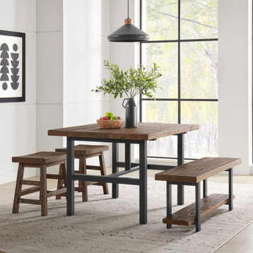 Pomona Metal and Wood Dining Table