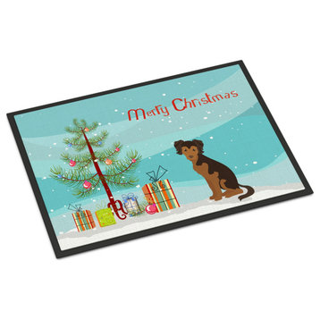 Persian Chihuahua Christmas Tree Indoor/Outdoor Mat 18x27 Doormats