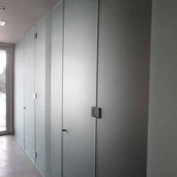 heavy glass shower enclosure