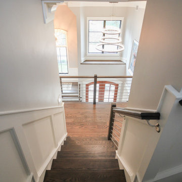 Project #72 | Modern Staircase with Horizontal Steel Rod Railing