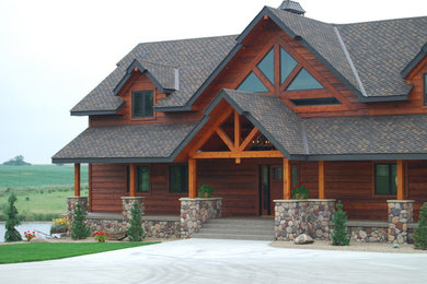 Example of a classic exterior home design in Other