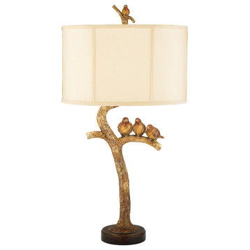 Three Bird Light 1 Light Table Lamp, Incandescent