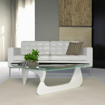 Modern Coffee Tables with Lucite Acrylic Legs