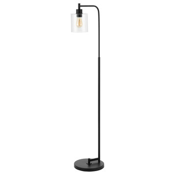 JONATHAN Y Lighting JYL3079 Axel 60" Tall LED Floor Lamp - Black