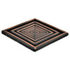 Focus Metal Insert Tile Oil Rubbed Bronze 2"x2", Set of 8