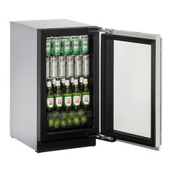 18" Glass Door Refrigerator (3018RGLS) - Refrigerators