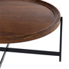 Bowery Hill 42" Round Coffee Table in Medium Chestnut