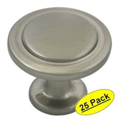 Cosmas 5560SN Satin Nickel Cabinet Hardware Round Knob - 1-1/4" Diameter - 25 Pa - Cabinet And Drawer Knobs