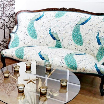 Piso decorado con muebles personalizados de aire bohemio