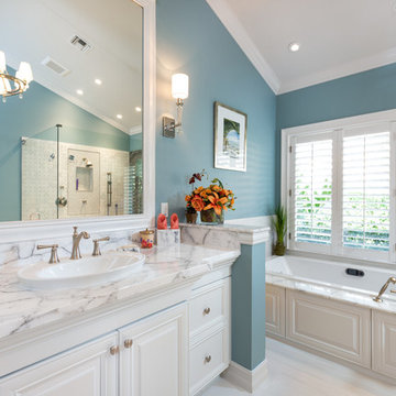 master bath transitional revovation