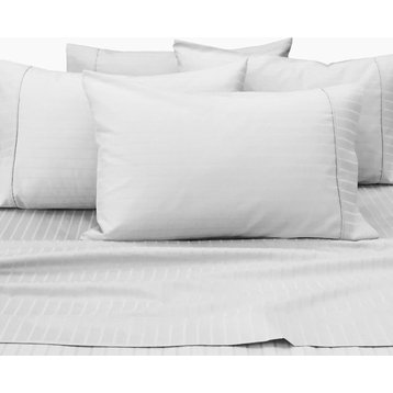 Hotel Selection 6-Piece Pure Cotton Sheet Set, King, White
