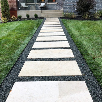 Modern Front Landscaping Project, Elmhurst, IL.