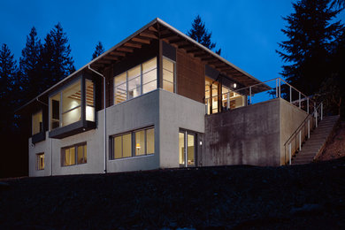 Contemporary exterior home idea in Seattle