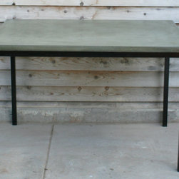 Custom Concrete Table - Outdoor Dining Tables