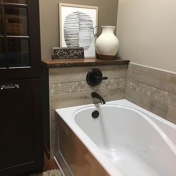 Homeowners Install Bathroom Supplies!
