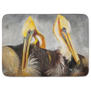 Carolines Treasures Pelicans Preening Indoor or Outdoor Mat 24 x 36 Multicolor