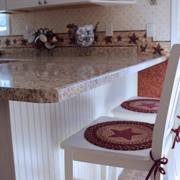 Kitchen Design: Mid Continent Cabinetry, Wilsonart Quartz Pattern Countertop