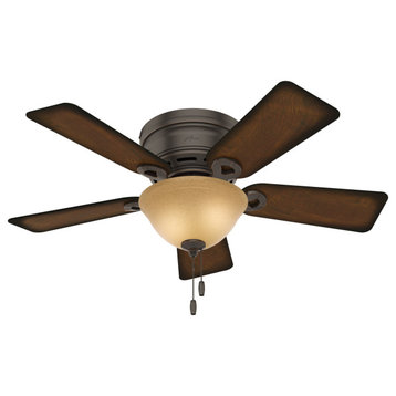 Hunter Fan Company 42" Conroy Onyx Bengal Ceiling Fan With Light