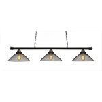 Toltec Lighting - Toltec Lighting 373-DG-808-LED18A Oxford - 54.25" 15W 3 LED Billiard/Island - Oxford 3 Light Bar Shown In Dark Granite Finish WiOxford 54.25" 15W 3  Dark Granite Dark Gr *UL Approved: YES Energy Star Qualified: n/a ADA Certified: n/a  *Number of Lights: Lamp: 3-*Wattage:5w LED bulb(s) *Bulb Included:Yes *Bulb Type:LED *Finish Type:Dark Granite
