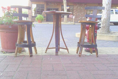 32" Bar Stools and Bistro Table Set