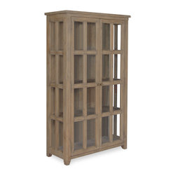 Coastal Solid Wood Display Cabinet - China Cabinets And Hutches