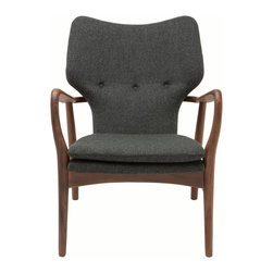 Nuevo - Medium Grey Tweed - Armchairs And Accent Chairs