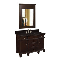 Belle Foret Model BF80017R Single Basin Vanity - Bathroom Vanities And Sink Consoles