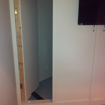 Hidden closet opened position