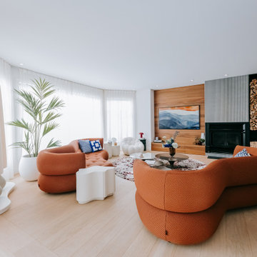 Luxury Interior Design Project – Bold Colors & Refined Elegance – Longueuil