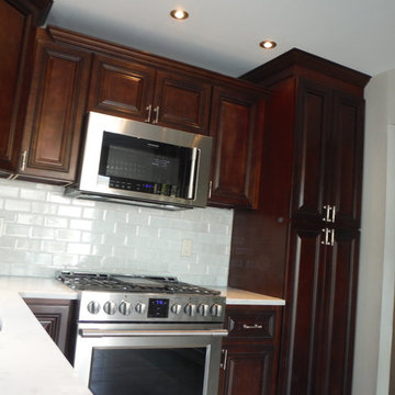 Cherry Cabinets Kitchen Renovation