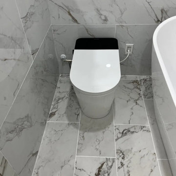 Modern Master Bath Sanctuary | CASTA DIVA Smart Toilet Upgrade