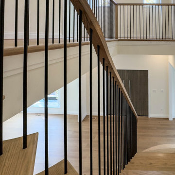 Project #144 | Slightly Curved Transitional Staircase