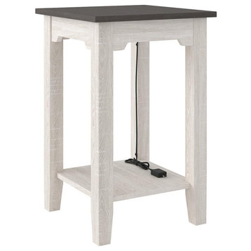 Dorrinson Casual Gray/Antique White Chair Side End Table