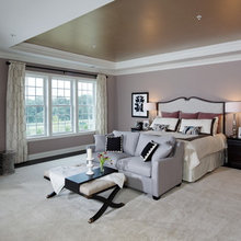 Purple master bedroom