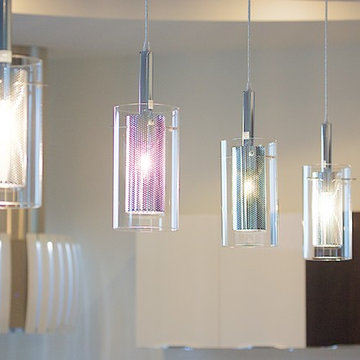 DINING UNDER PENDANT LIGHTS...