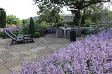 This is an example of a country patio in Cheshire.