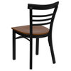 Black Restaurant Chair, Cherry