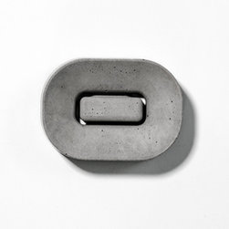 Bentu 'HUI' Concrete Soap Dish- Large - Soap Dishes & Holders