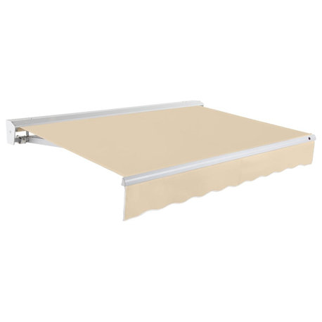 Awntech 20'x10' Destin Manual Acrylic Fabric Retractable Awning, Tan