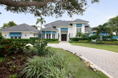 Inspiration for a coastal exterior home remodel in Miami