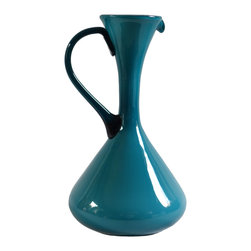 TEAL EMPOLI ITALIAN PITCHER - Vases