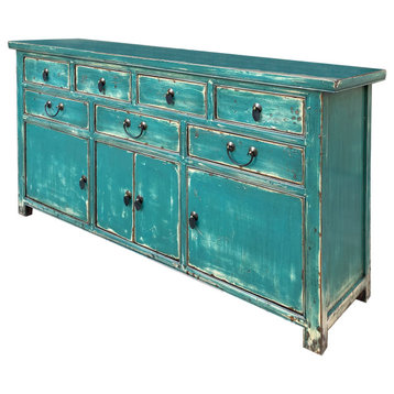 Turkish Boy Green Drawers Console Sideboard Credenza Table Cabinet Hcs7456