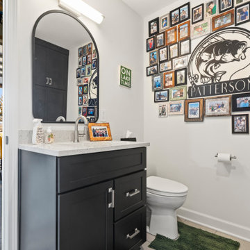 Modern Elegance: Basement Remodel with Custom Kitchen & Luxe Detailscvcv